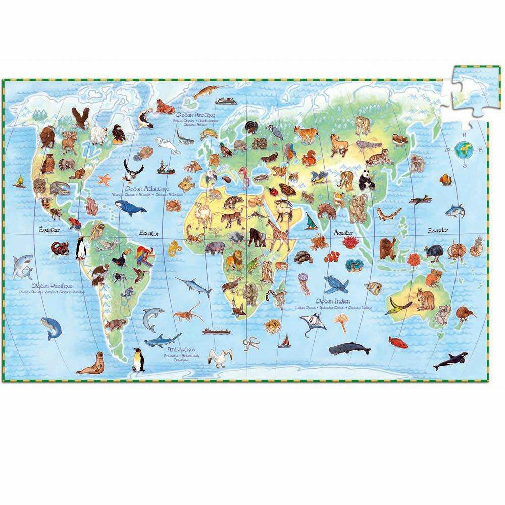 Animals Observation Puzzle + Poster & Book Jigsaw Puzzles