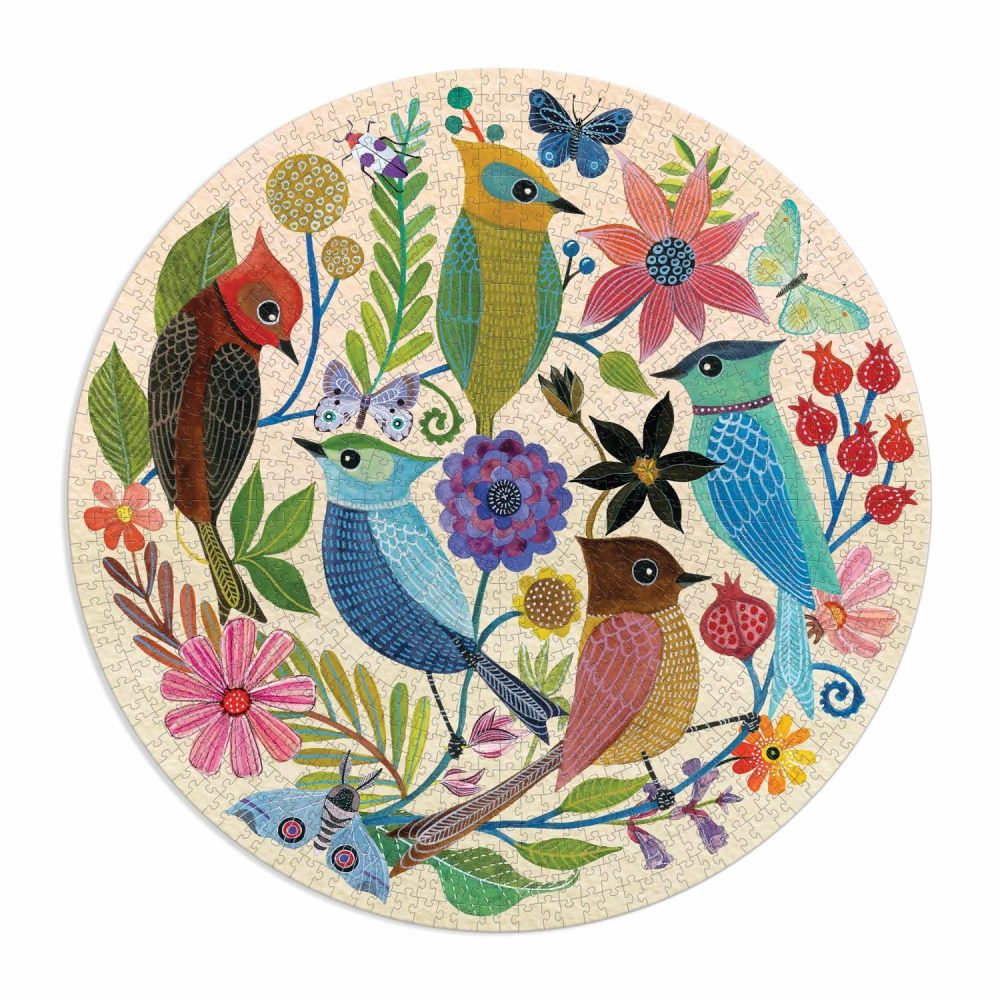 Avian Friends Circle Puzzle (1000 Pc) Jigsaw Puzzles