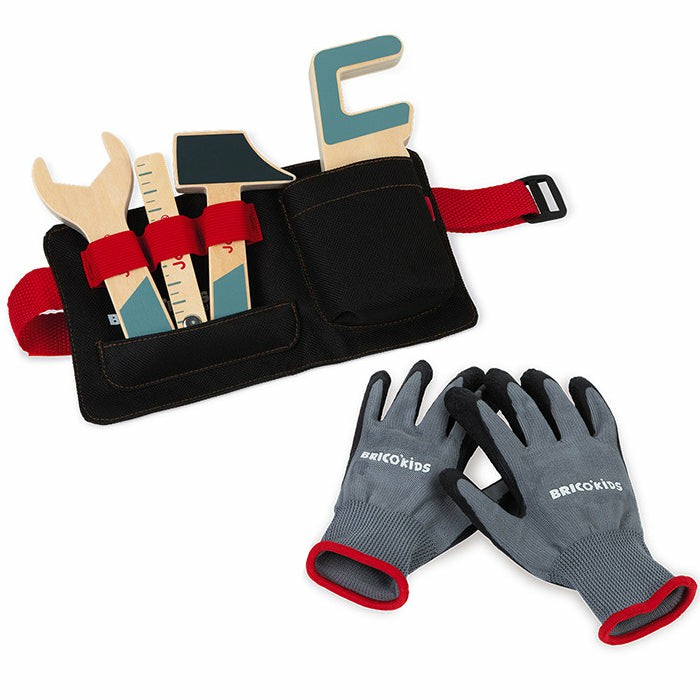 Bricokids Diy Tool Belt And Gloves Set Developmental