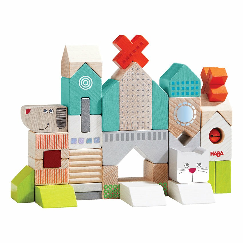 Building Blocks Dog And Cat Wooden Blocks