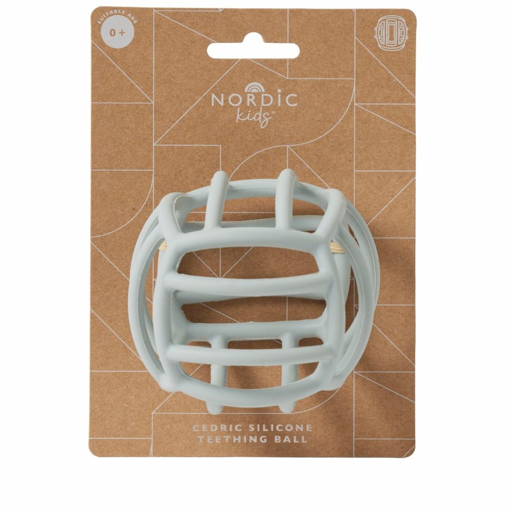 Cedric Silicone Teething Fidget Ball (Dove) Baby & Toddler