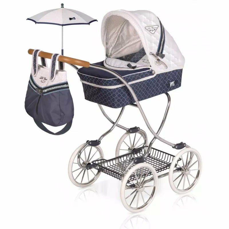 Decuevas Navy Folding Doll Pram – Decuevas Prams Spain Doll Prams & Beds