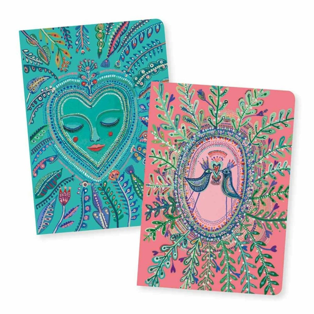 Djeco – Aurélia Set Of 2 Little Notebooks Arts & Crafts