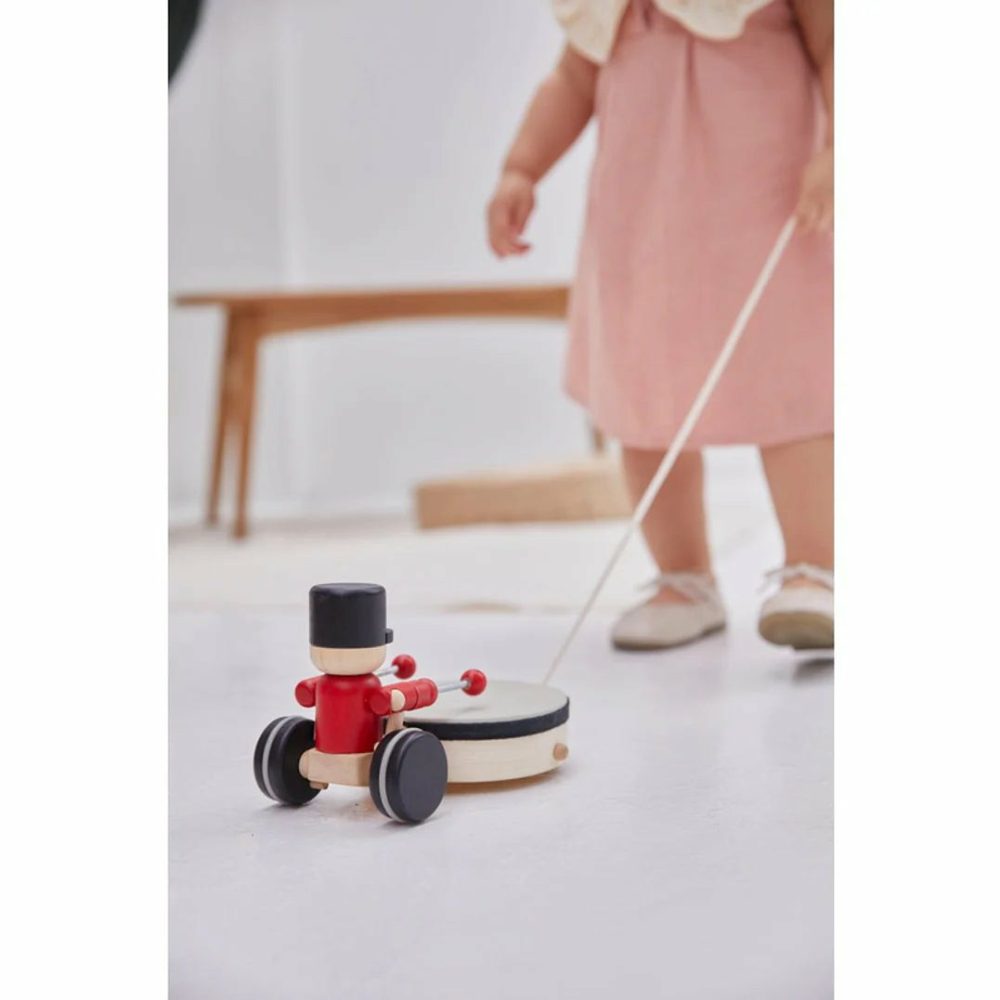 Drummer Pull Along Plantoy Wooden Toys