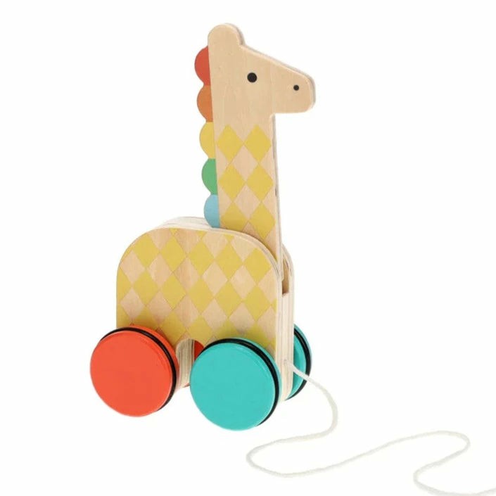 Giraffe Wooden Pull Toy Active Play