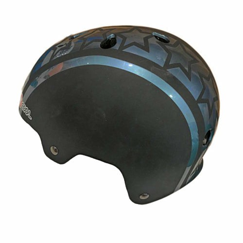 Kids Safety Helmet (Black Stars) Medium 54Cm – 48Cm Active Play