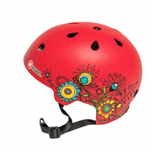 Kids Safety Helmet (Red Flowers) Small 48 – 54Cm Active Play