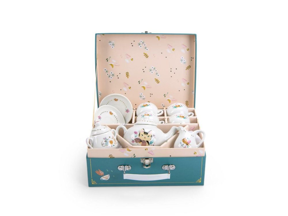 Les Parisiennes Ceramic Tea Set Pretend Play