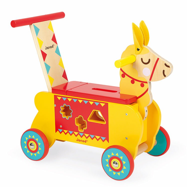 Llama Ride On Toy + Shape Sorter Active Play