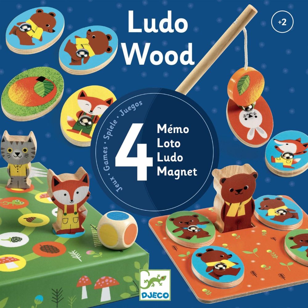 Ludo Woodland Animal 4 Games Set Games