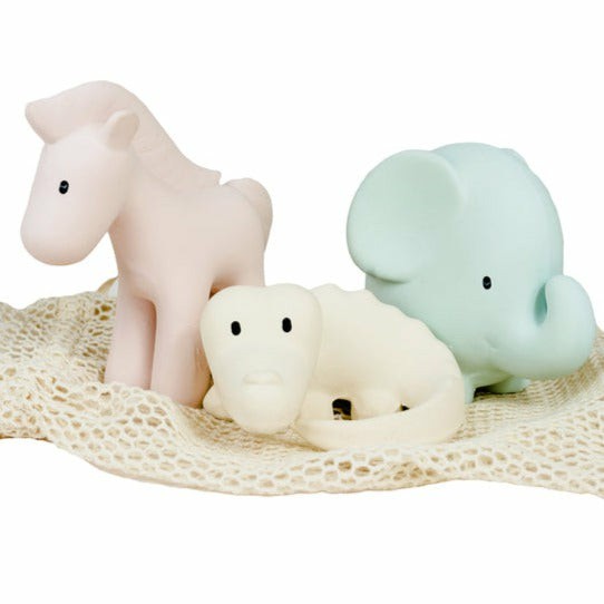 Marshmallow Natural Rubber Animal Set Baby & Toddler