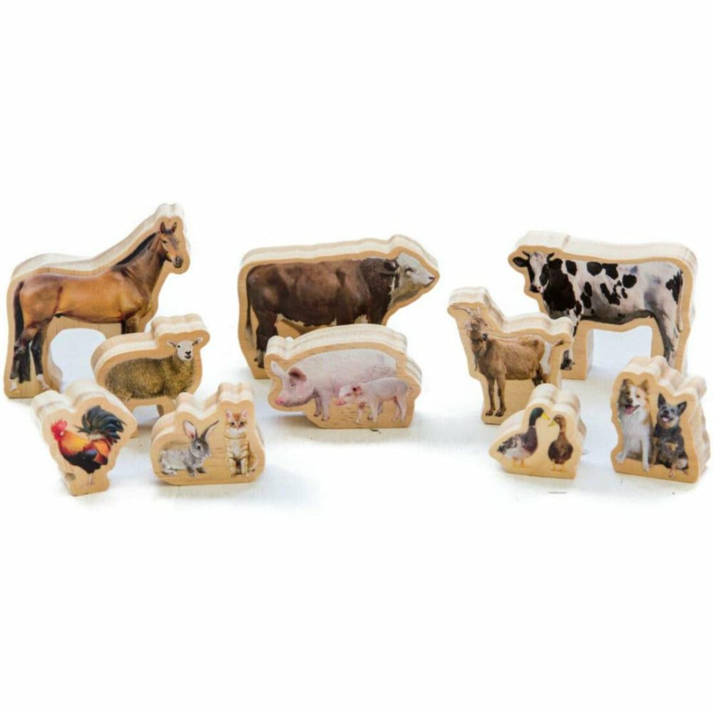 My Wooden Farm Animals Set Pretend Play