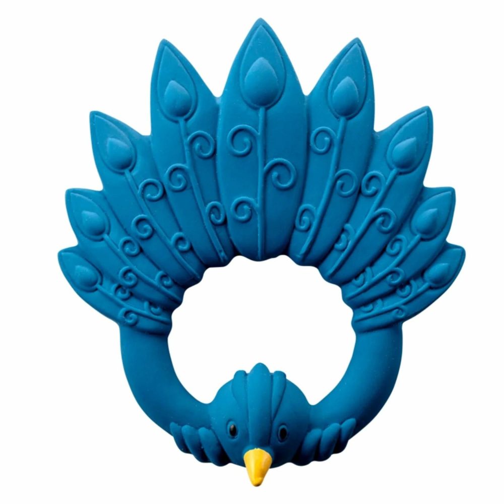 Natural Teether Peacock – Blue Baby & Toddler