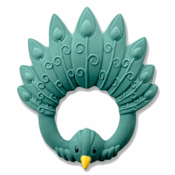 Natural Teether Peacock – Green Baby & Toddler