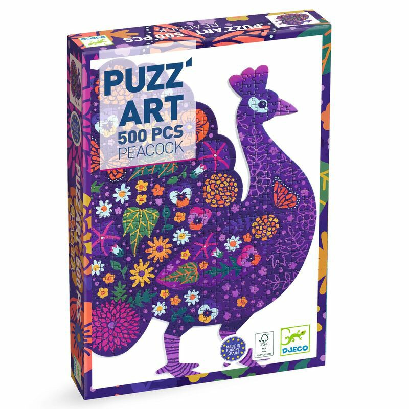 Peacock Art Puzzle -500 Piece Jigsaw Puzzles