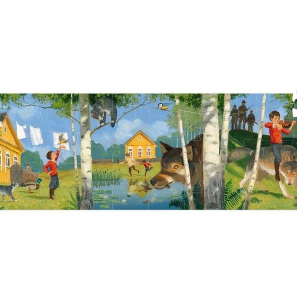 Peter And The Wolf Silhouette Puzzle (50-Piece) Jigsaw Puzzles