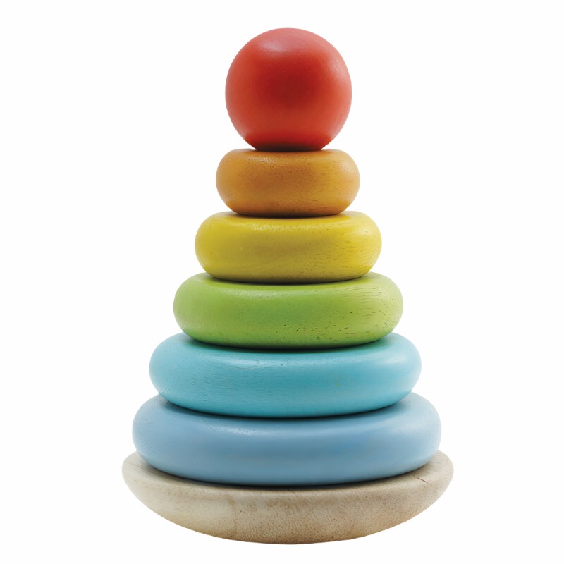 Petilou Rainbow Stacker (Wooden) Developmental