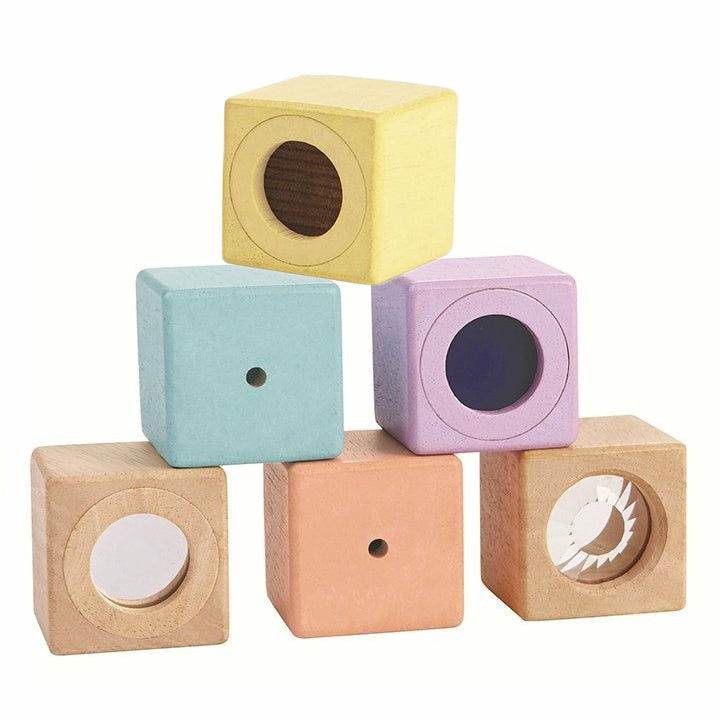 Plan Toys Wooden Sensory Blocks Developmental