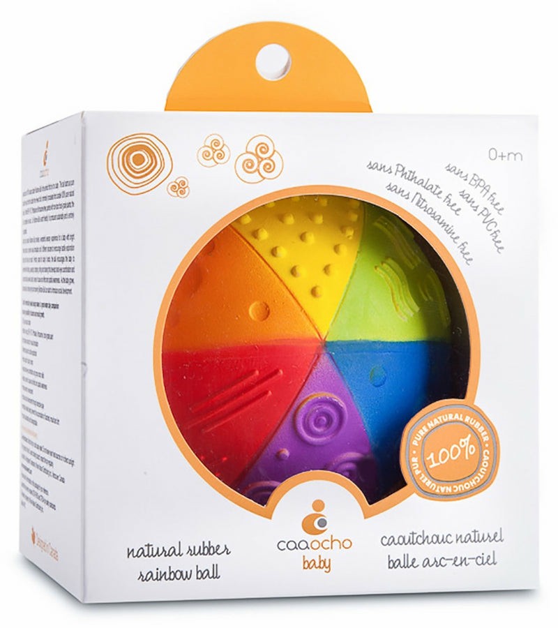 Rainbow Sensory Ball (Natural Rubber) Baby & Toddler