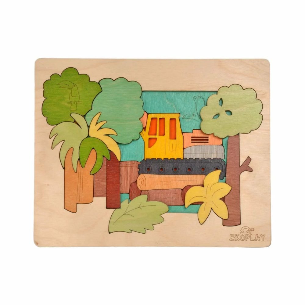 Rainforest Demolition Layer Puzzle Wooden Puzzles