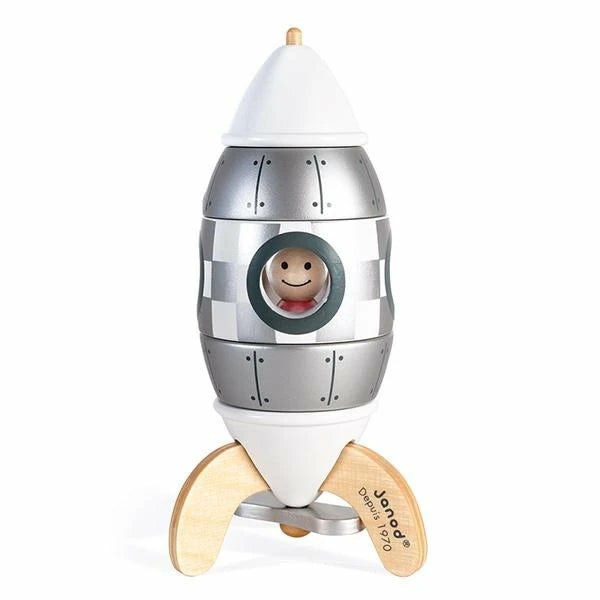 Silver Magnetic Rocket By Janod Jigsaw Puzzles