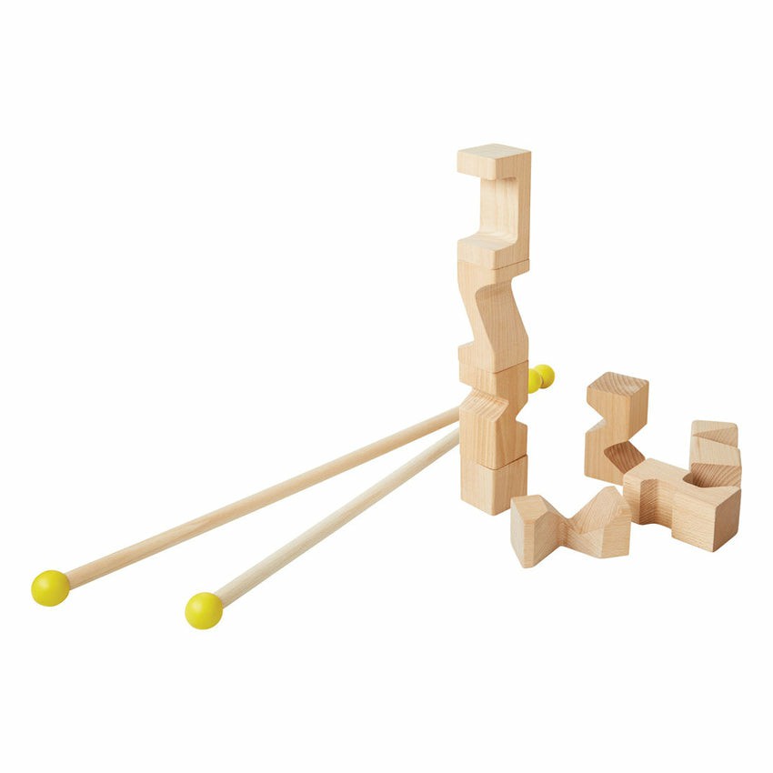 Tower Building Team Game Wooden Blocks