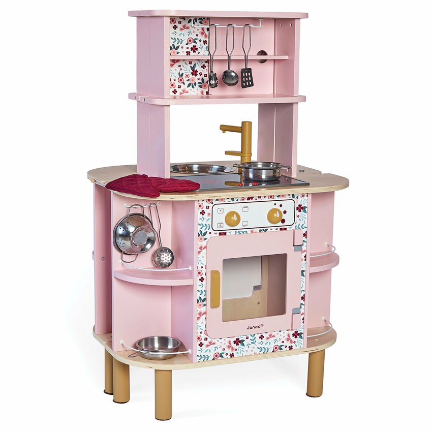 Twist Kitchen (Folding, Double-Sided) Kitchen + Play Food