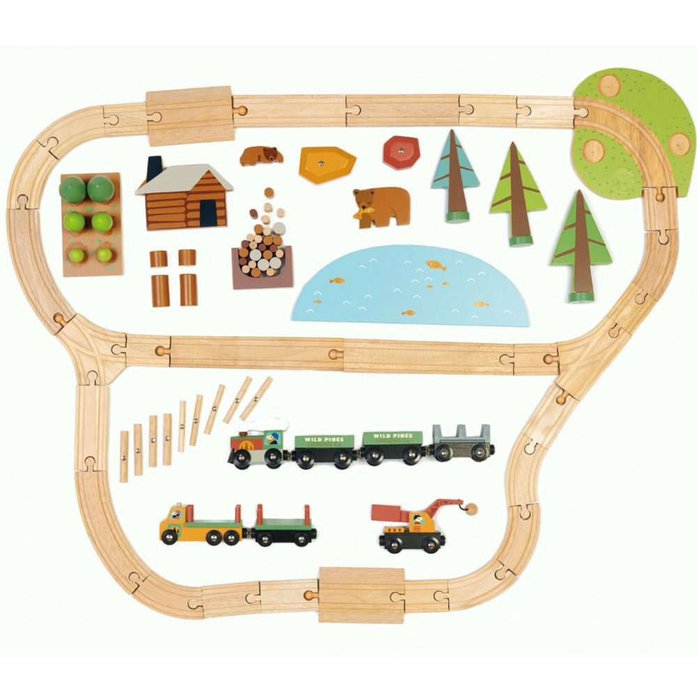 Wild Pines Large Train Set Pretend Play