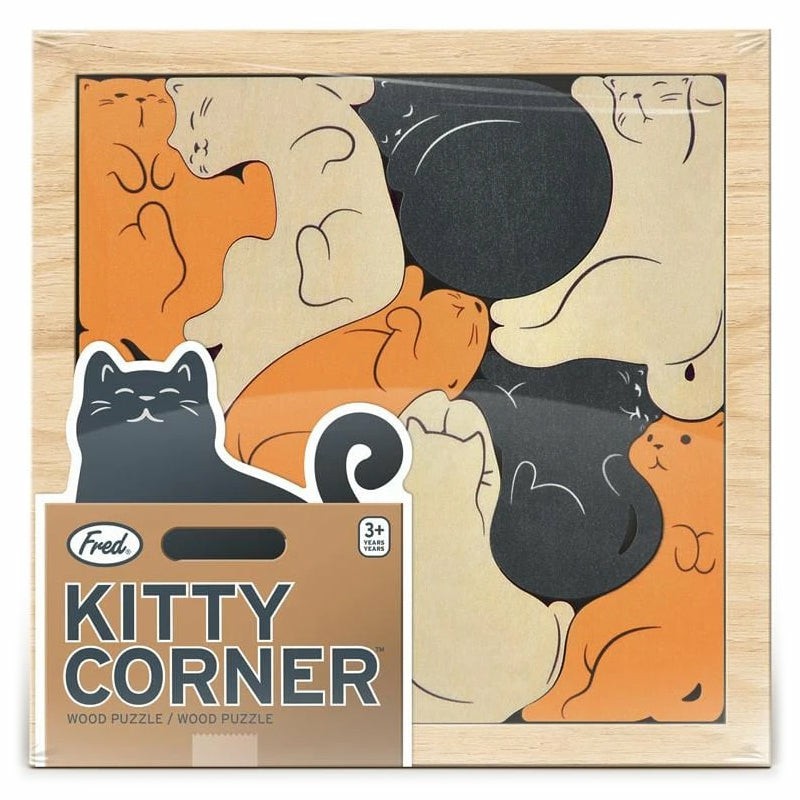 Wooded Tray Puzzle – Kitty Corner By Fred Jigsaw Puzzles