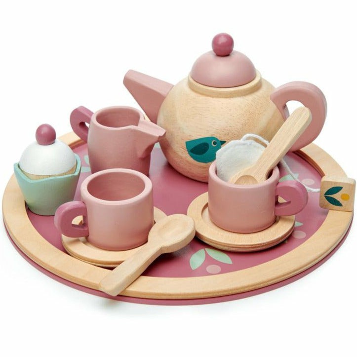 Wooden Birdie Tea Set By Tenderleaf Toys Kitchen + Play Food