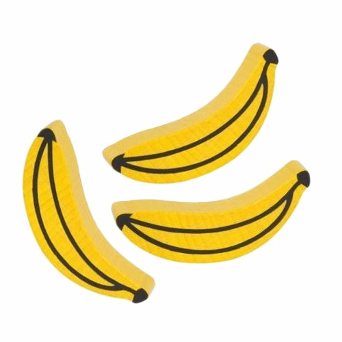 Wooden Play Food – Bannana (Pack Of 3) Kitchen + Play Food