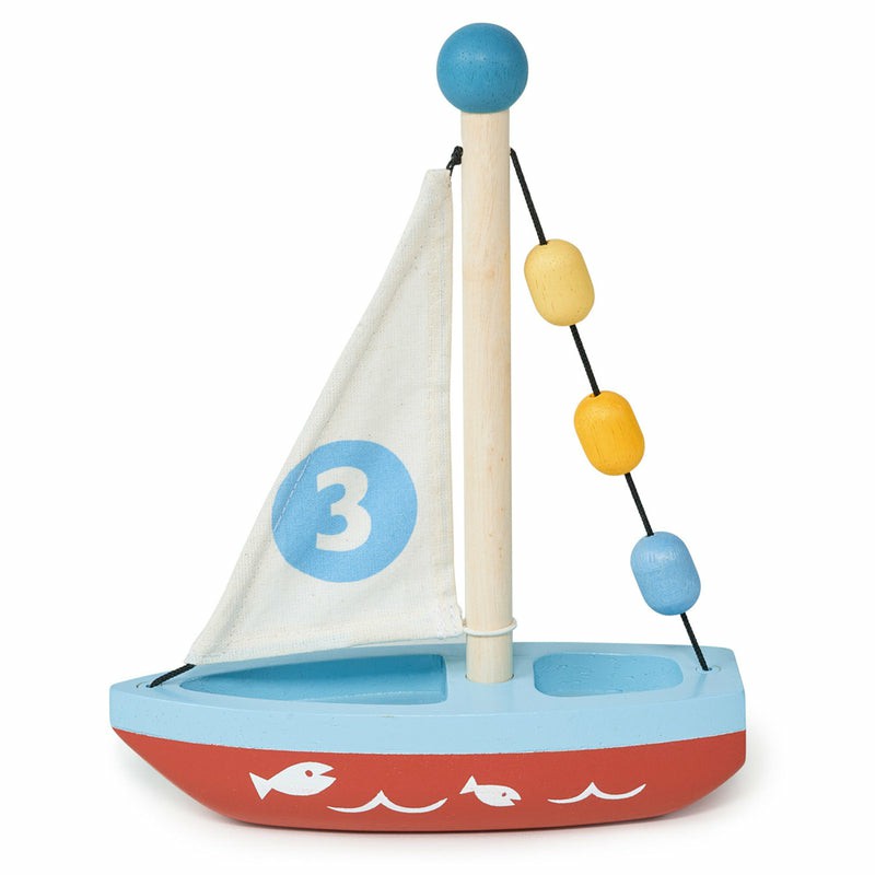 Wooden Sailing Boat Pretend Play