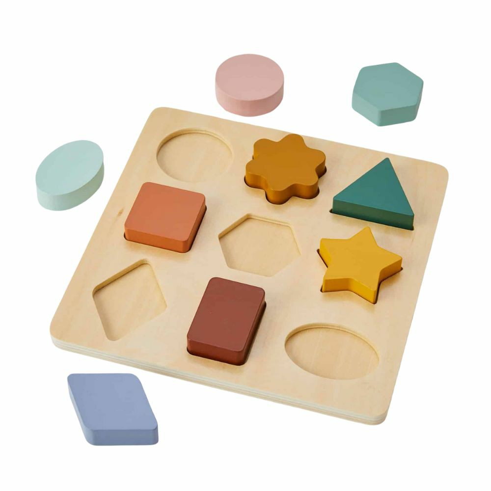 Wooden Shape Puzzle By Zookabee Developmental