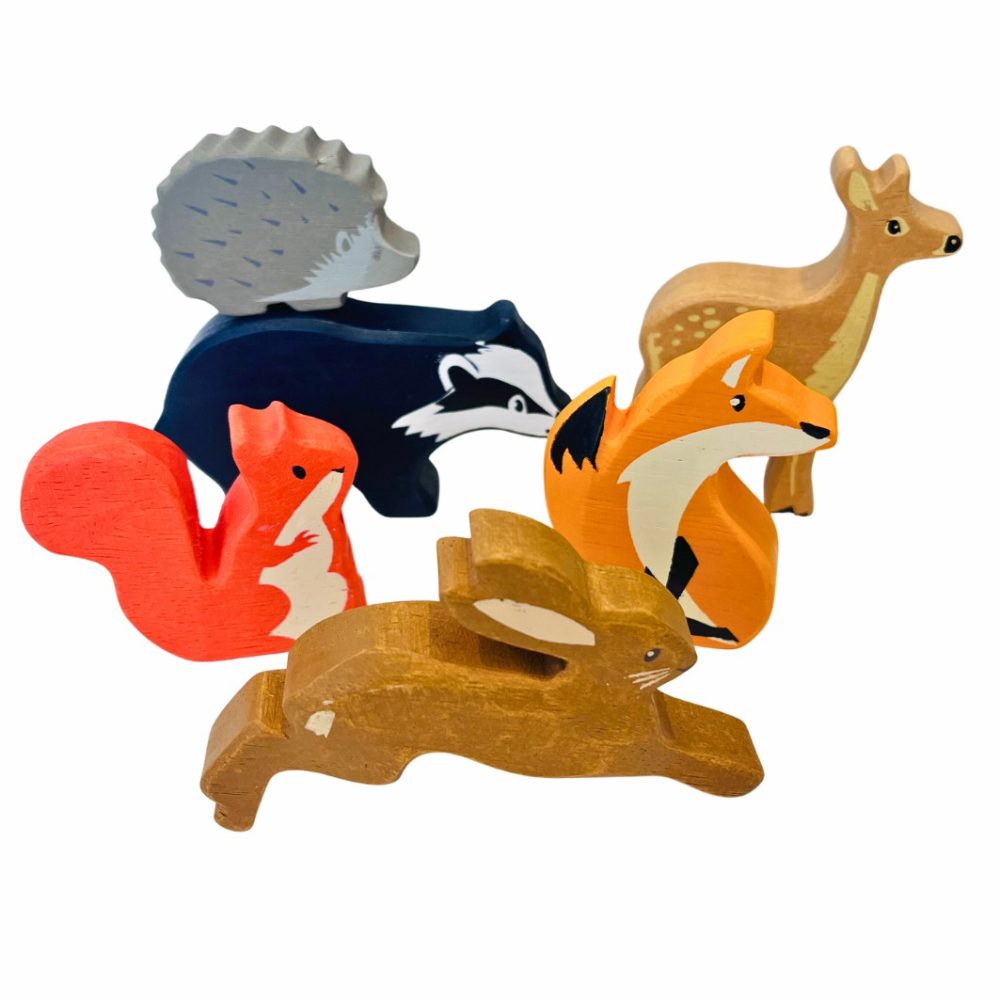 Woodland Animal Figures (Set Of 6) Pretend + Role Play