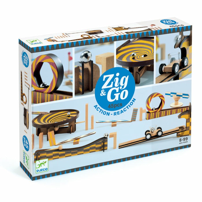 Zig & Go Action Reaction Set – 45 Pcs Blocks & Construction