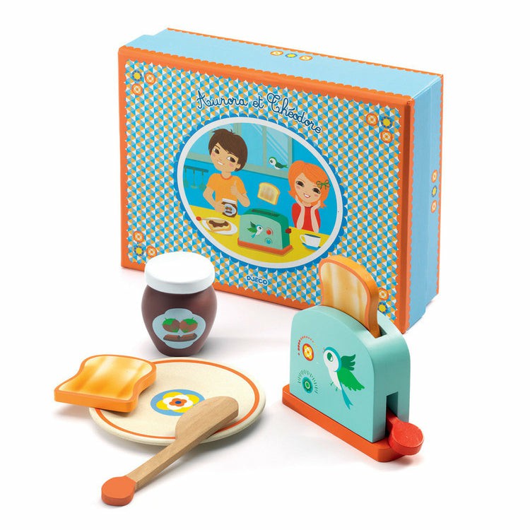 Djeco – Aurora & Thodore Toast Set Pretend + Role Play