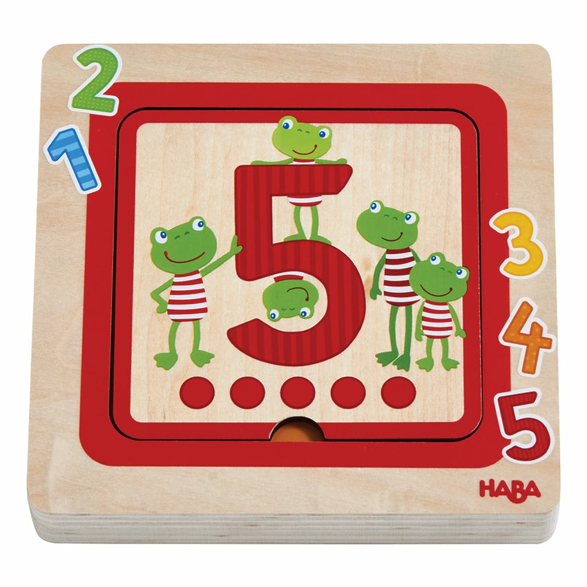 First Numbers 3-Layer Wooden Puzzle Wooden Puzzles