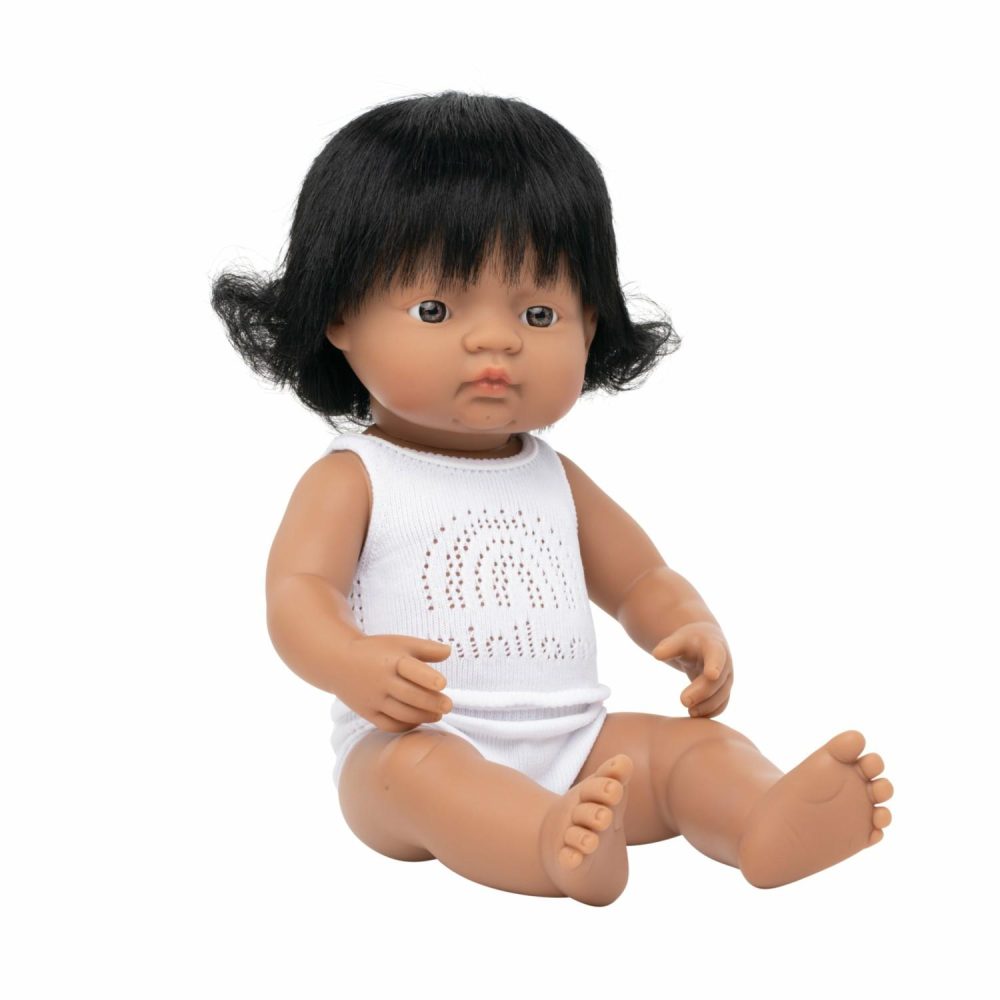 Baby Girl Anatomically Correct Hispanic Doll 38Cm Pretend + Role Play